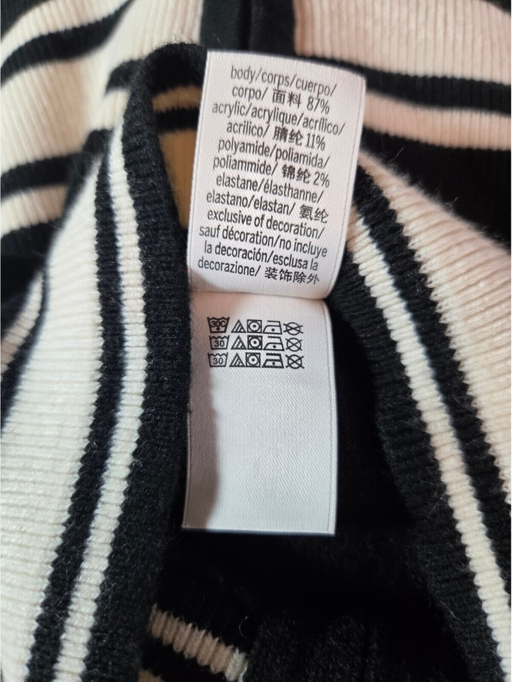 Victoria’s Secret PINK XL Black Varsity Stripe Full Zip Sweater Jacket 2 Way Zip